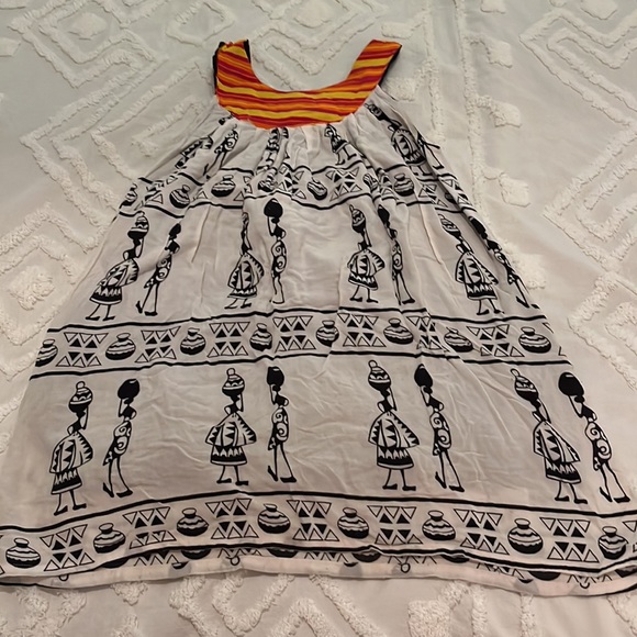 Small size, African summer dress - Picture 2 of 2